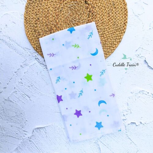 Star & Moon(W) - Muslin Towel(70cms*70cms)