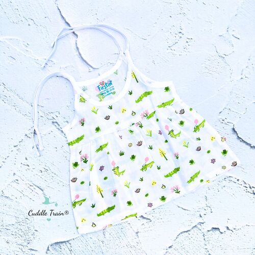 Caimen & Lotus - Knot Frock(0-3M)