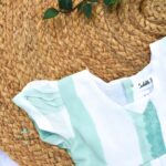 Minty Mist-Girls Cotton Frock - Image 3