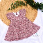 Bloom Berry-Girls Cotton Frock