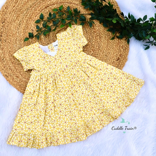 Marigold-Girls Cotton Frock