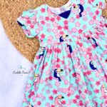 Toucan Tropic-Girls Cotton Frock - Image 3