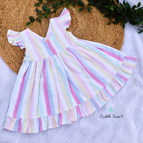 Candy Sky-Girls Cotton Frock