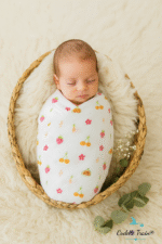 Floral Fig-Muslin Swaddle - Image 2