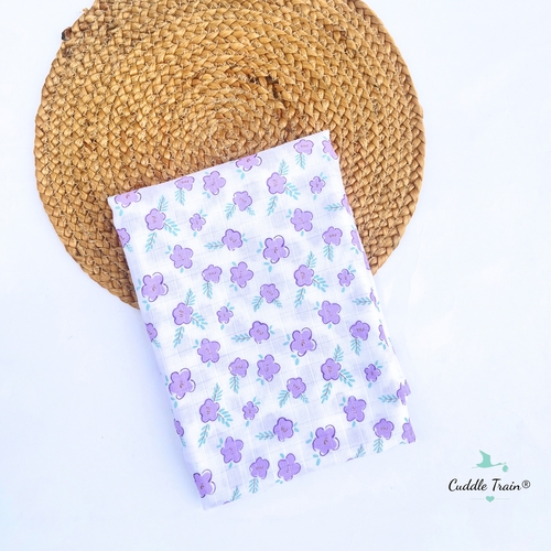 Lilac Florals-Swaddle