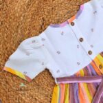 Stripey-Soft Cotton Frock - Image 3